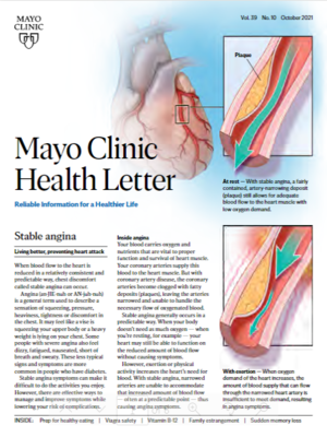 cover image of October 2021. Mayo Clinic Health Letter